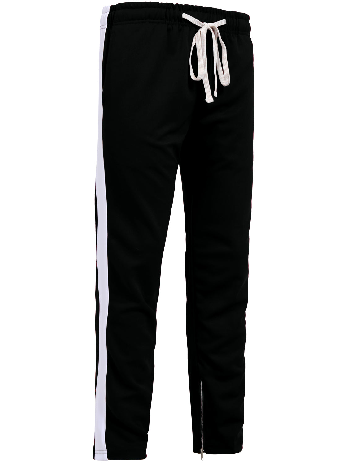 Men's Joggers Sweatpants Zipper Ankle Zippers Base Layer Athletic  Athleisure Winter Breathable Soft Sweat wicking Fitness Gym Workout Running  Slim Fit Sportswear Activewear Stripes Black Dark Blue 2024 - $19.49